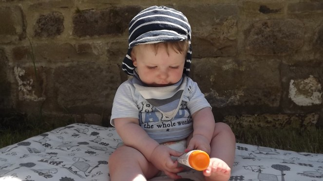 baby dexter summer hat stripe