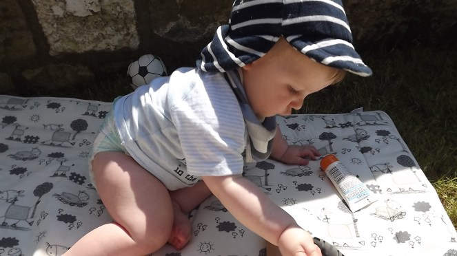 baby dexter summer hat striped